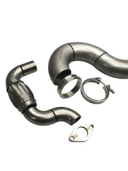 76mm Downpipe ,Bausatz mit V-Bandanbindung und 38mm Wastegate
